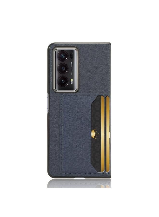 اس-توب جراب هاتف لهاتف Honor Magic V2 بتصميم ليتشي وفتحة بطاقة - Image 2