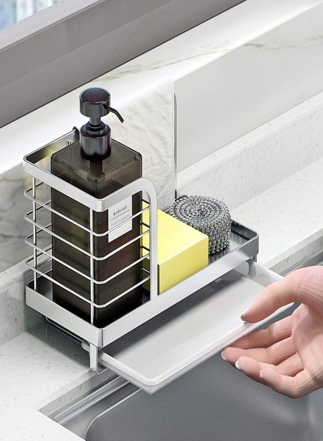 MINGFANITY Kitchen Countertop Dish Soap and Dishwashing Brush Holder, SUS 304 Stainless Steel Sponge Organizer, Basket for Cleaning and Scrub Tool, Kitchen Sink Brush Caddy Holder - Image 5
