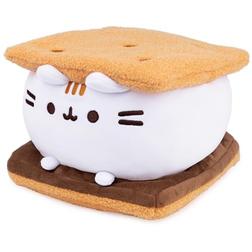 GUND Pusheen S’mores Squisheen Plush, Stuffed Animal for Ages 8 and Up, Brown/White, 12” - Image 4