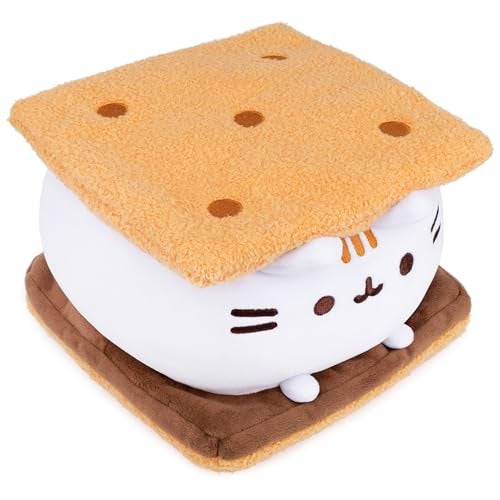 GUND Pusheen S’mores Squisheen Plush, Stuffed Animal for Ages 8 and Up, Brown/White, 12” - Image 3