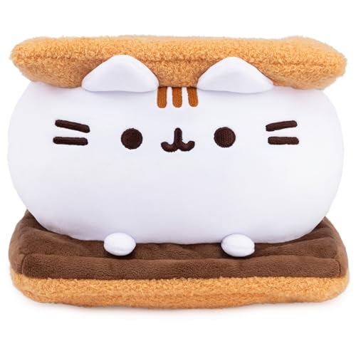 GUND Pusheen S’mores Squisheen Plush, Stuffed Animal for Ages 8 and Up, Brown/White, 12” - Image 2