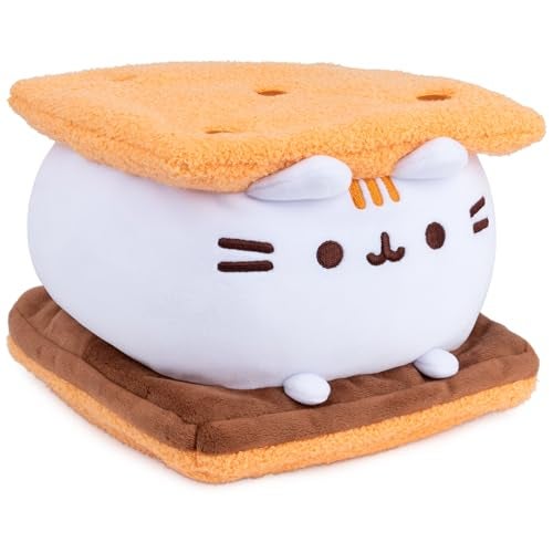 GUND Pusheen S’mores Squisheen Plush, Stuffed Animal for Ages 8 and Up, Brown/White, 12” - Image 5