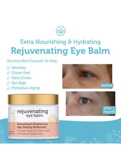 Era Organics USDA Organic Eye Moisturizer Cream - Rejuvenating and Nourishing Age Defying Balm - Natural Ingredients for Sensitive Skin with Jojoba Oil, Argan Oil for Puffiness, Fine Lines Plus More  - Image 5