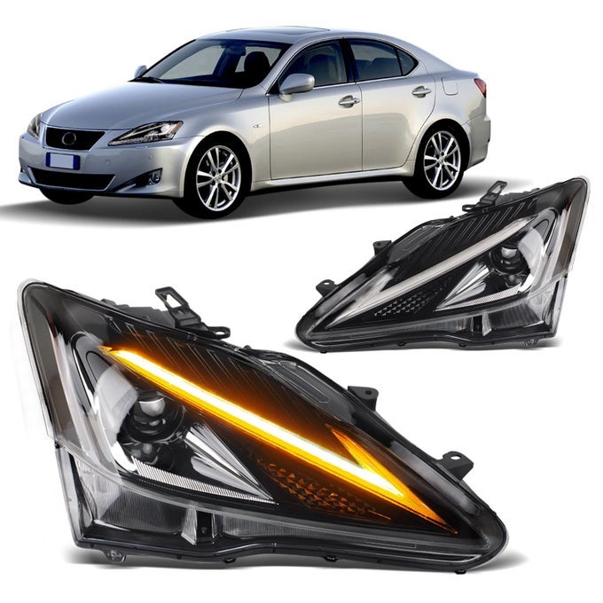 Led Headlights Compatible With 20062013 Lexus Is250 Is350 Halogen Type Upgrate Led Head Light Front Light With Sequential Turn Signalonly Fit Halogen Type