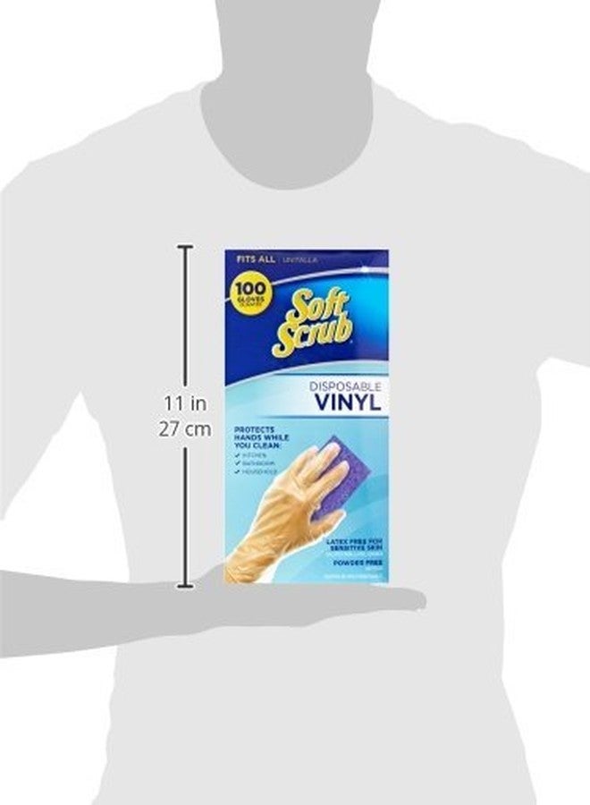 Soft Scrub big time products llc 11200-16 Soft Scrub, 100 Count, Disposable Vinyl Gloves - Image 3