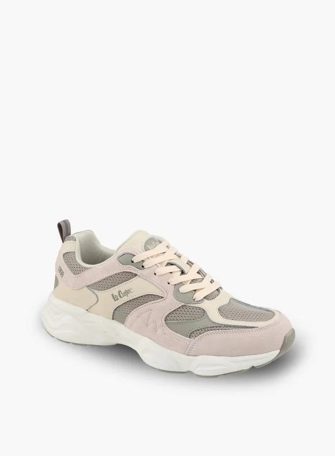 لي كوبر Men Textured Lace-Up Ankle Sneakers