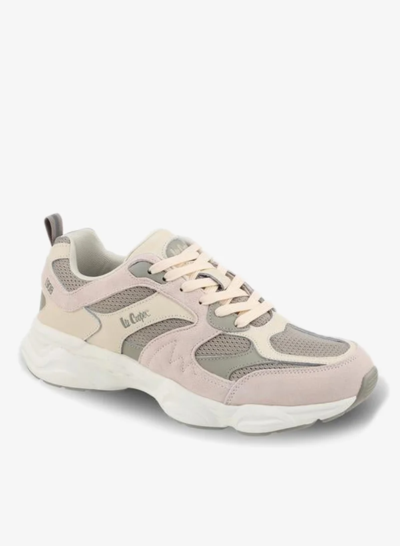 Lee Cooper BEIGE Men Textured Lace-Up Ankle Sneakers for Men | Best Price UAE