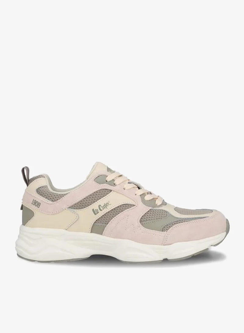 Lee Cooper BEIGE Men Textured Lace-Up Ankle Sneakers for Men | Best Price UAE