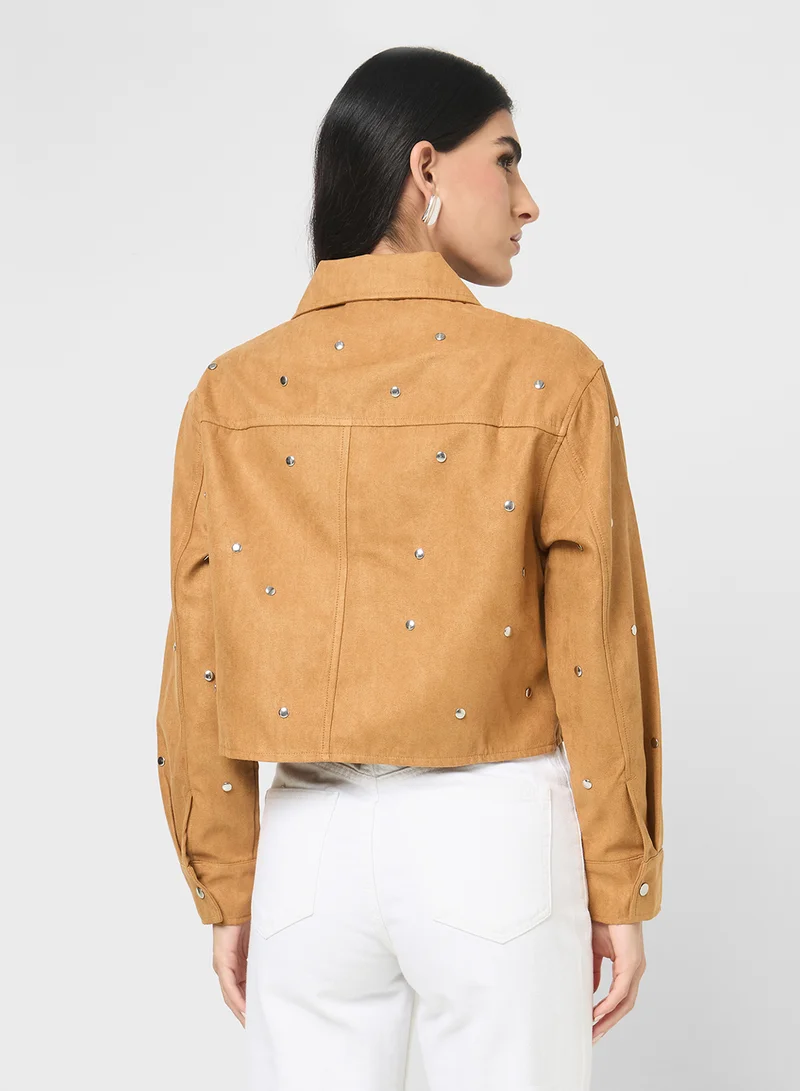ايلا Emebllished Zipper Jacket