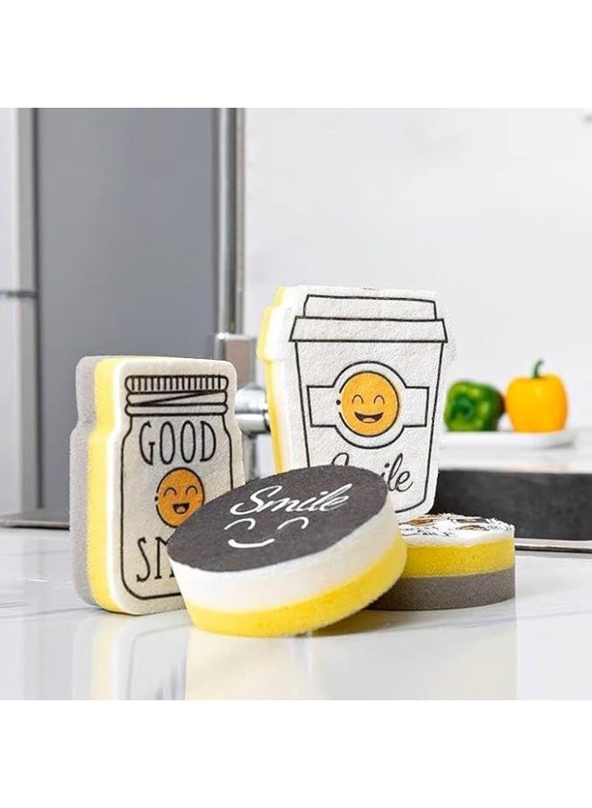 Double-sided silicone cleaning sponge and carbon fiber smile -215 - Image 1