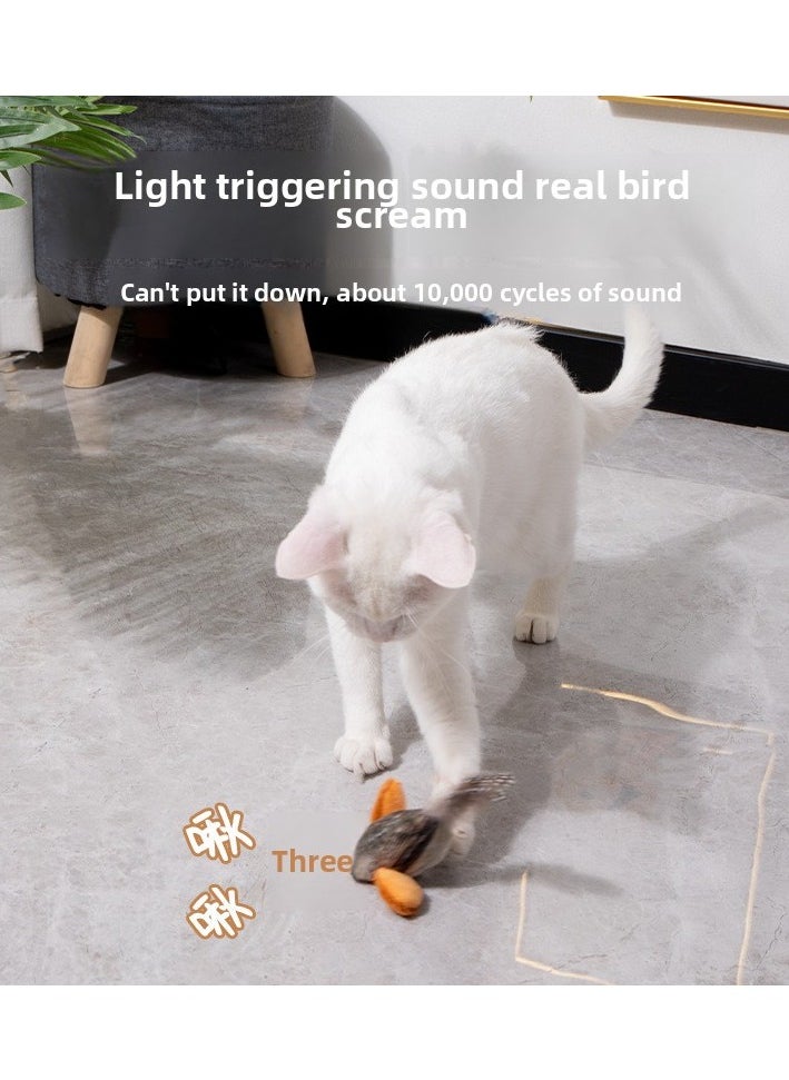 Interactive Cat Toy Sound Bird Call Self-Entertaining Fun for Kittens and Cats Cat Teaser Stick