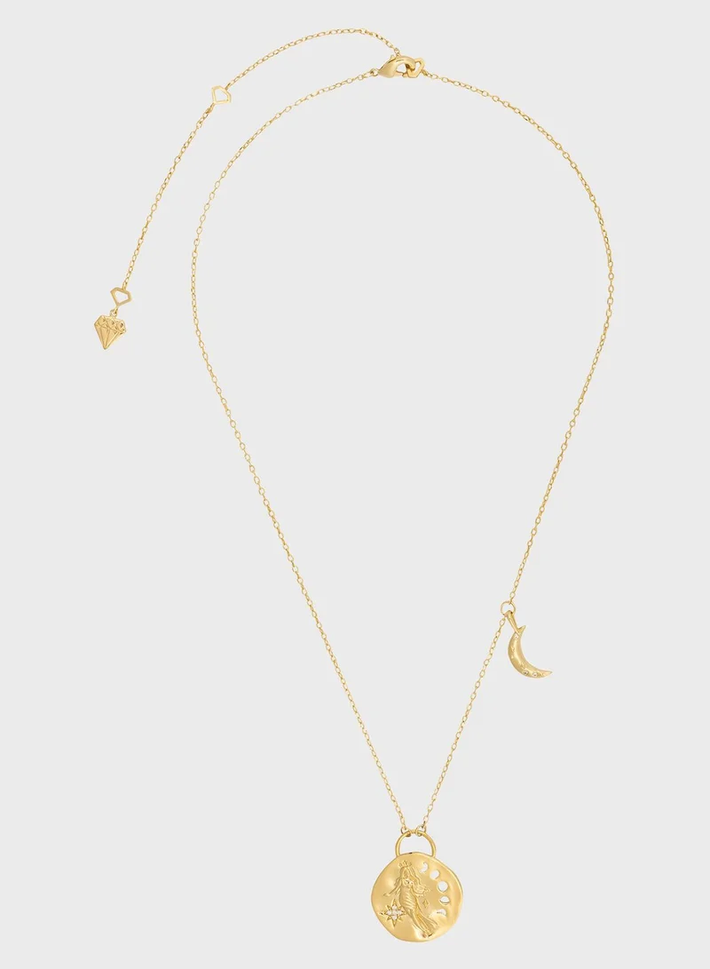 Wanderlust + co Selene Goddess Luna Necklace