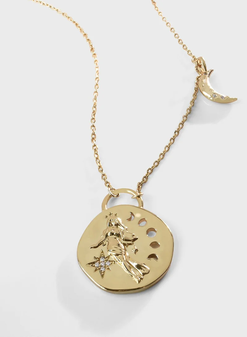Wanderlust + co Selene Goddess Luna Necklace
