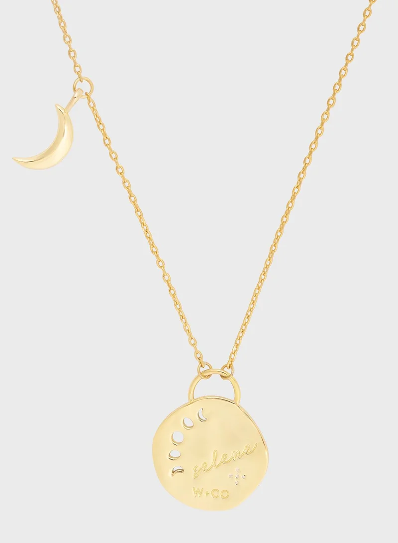 Wanderlust + co Selene Goddess Luna Necklace