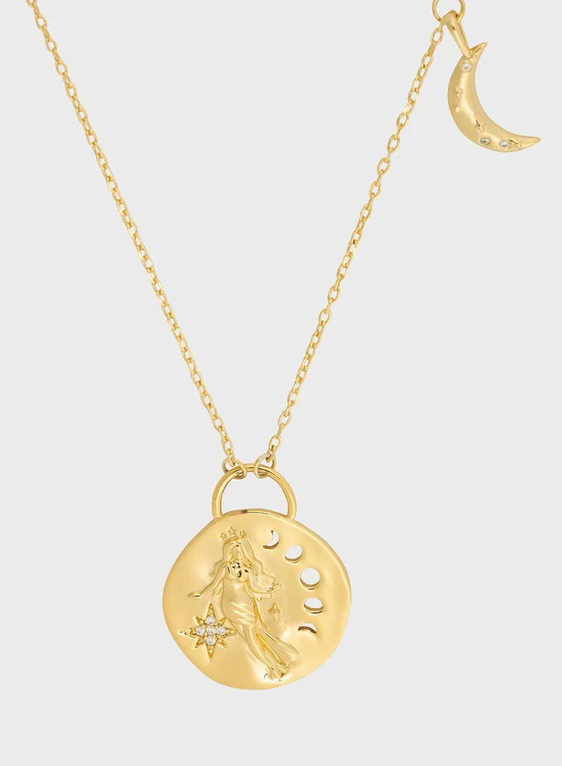 Wanderlust + co Selene Goddess Luna Necklace