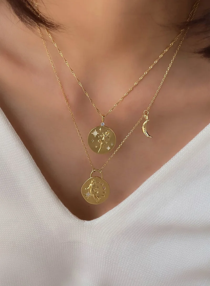 Wanderlust + co Selene Goddess Luna Necklace