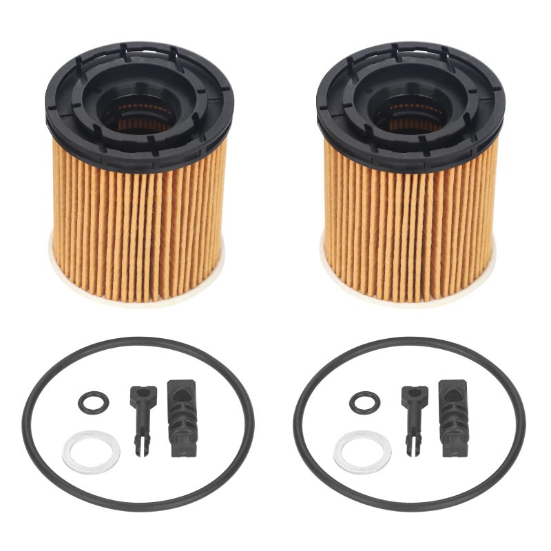 ZONFANT 2 Pcs Engine Oil Filter Compatible With Hyundai KIA Vehicle Accent Elantra Kona Santa Fe Tucson Venue 16L 20202023 Rio K5 Sorento 16L 20202023 Replace263502M000