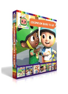 Cocomelon Books to Go! (Boxed Set): Ready for School!; Let's Meet the Doctor!; What Makes Me Happy; I Like My Name; Playdate with Cody; I'm a Firefighter!  - Image 1