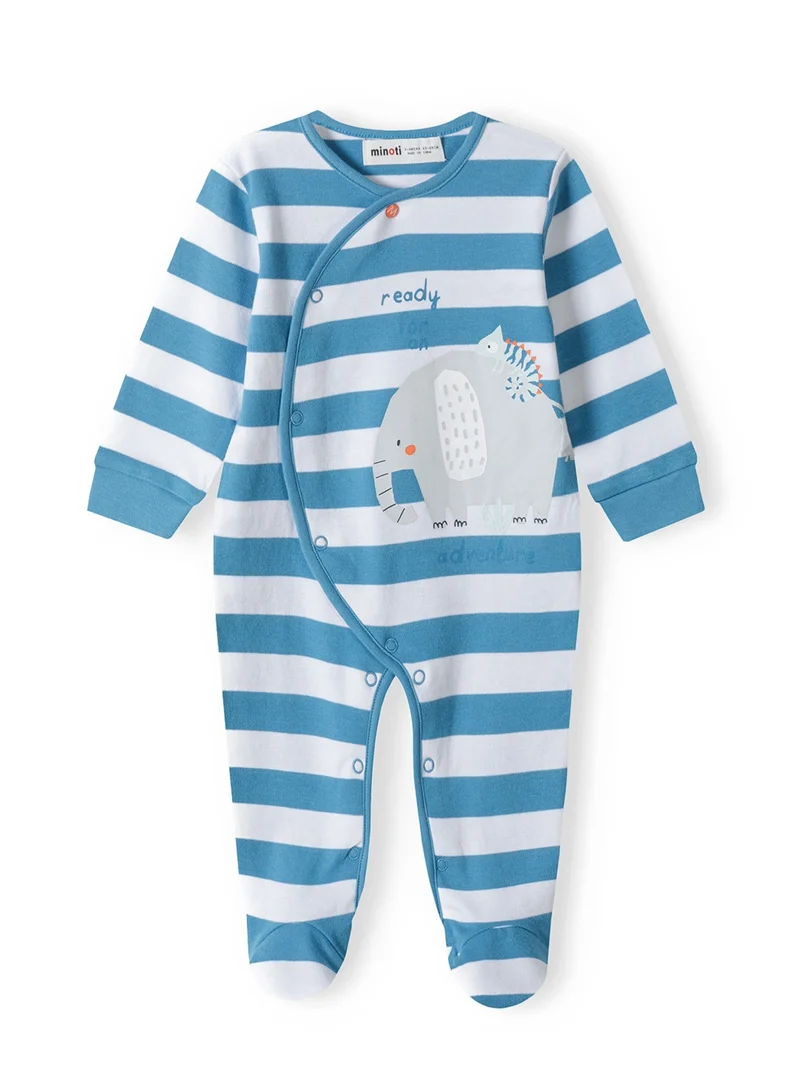 MINOTI 2-Pack Baby Boys Sleepsuits with Print and Easy Fastening