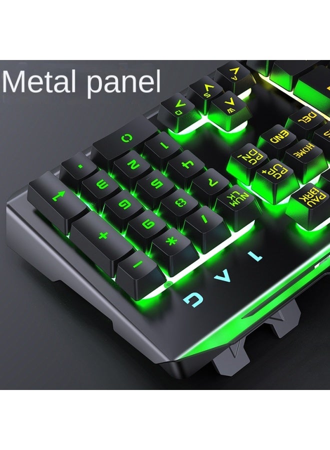 V2 Mechanical Feel Gaming Keyboard For Desktop Computer Laptop Wired Backlit Esports - Image 3