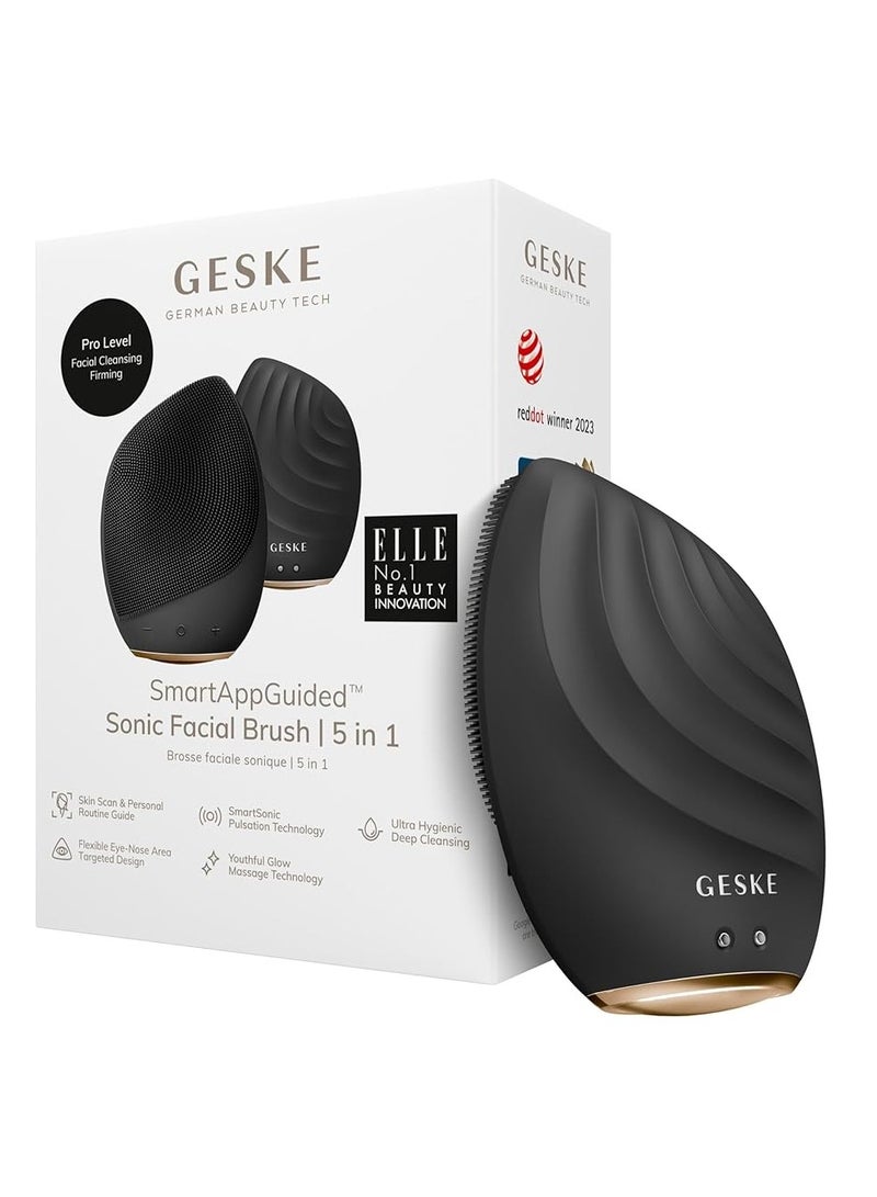 جيسكي فرشاة الوجه الصوتية Geske 5 في 1 SmartAppGuided رمادية، وحدة واحدة - Image 3