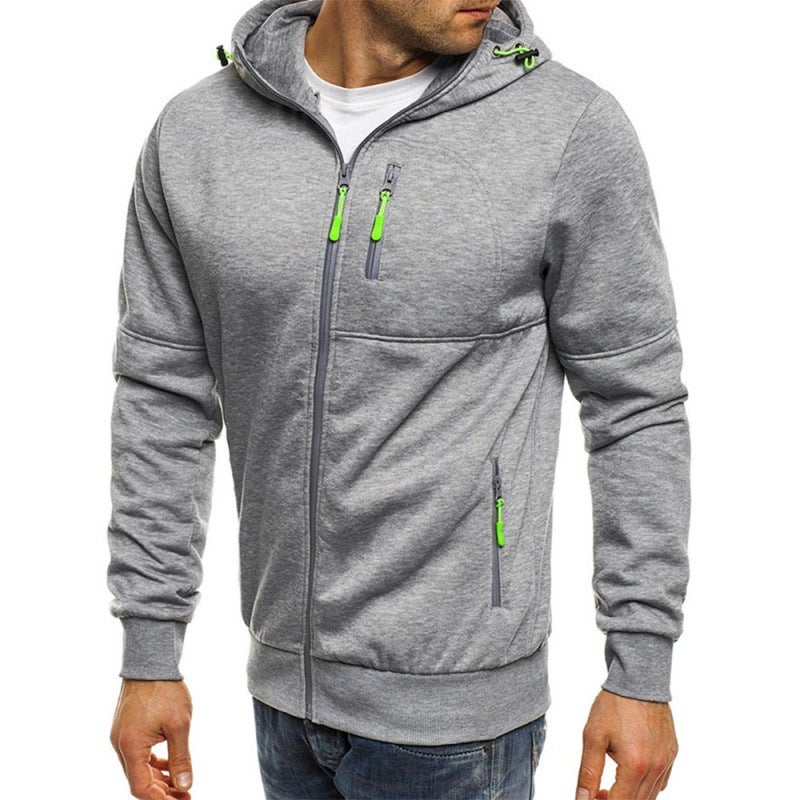 Outdoor Casual Hoodie Sale Fleece-Lined Autumn Jacket Sweater Fashion Long Sleeve Zipper Running Jacket - Image 3