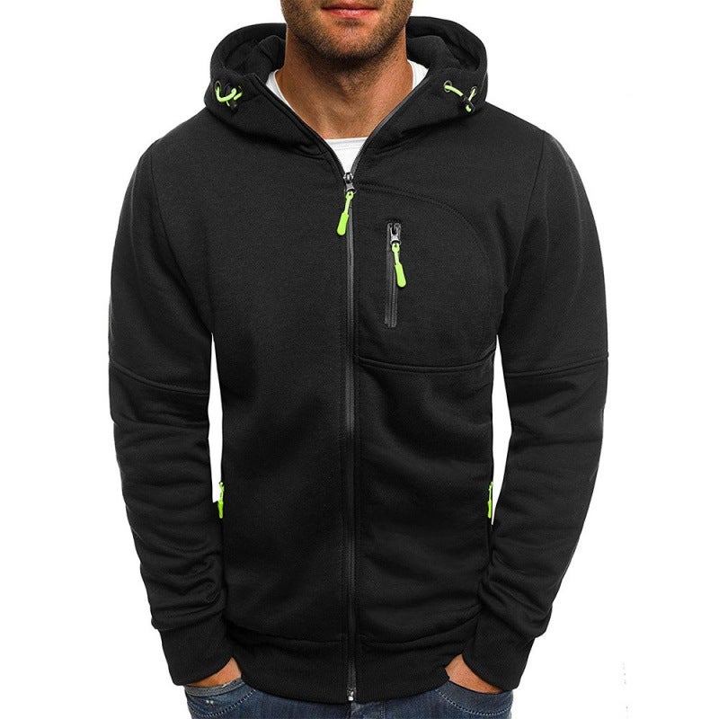 Outdoor Casual Hoodie Sale Fleece-Lined Autumn Jacket Sweater Fashion Long Sleeve Zipper Running Jacket - Image 4