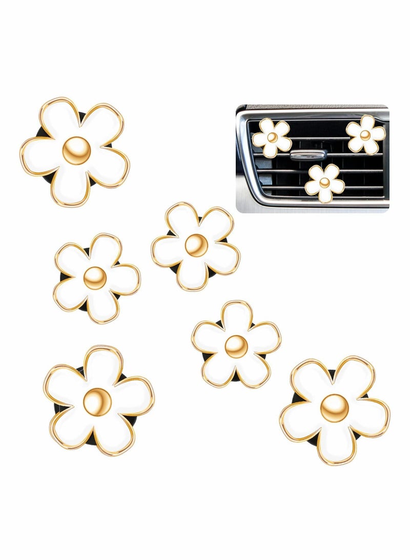 Y&D Daisy Car Decoration Flower Air Vent Clip Conditioning Outlet Freshener - Image 1