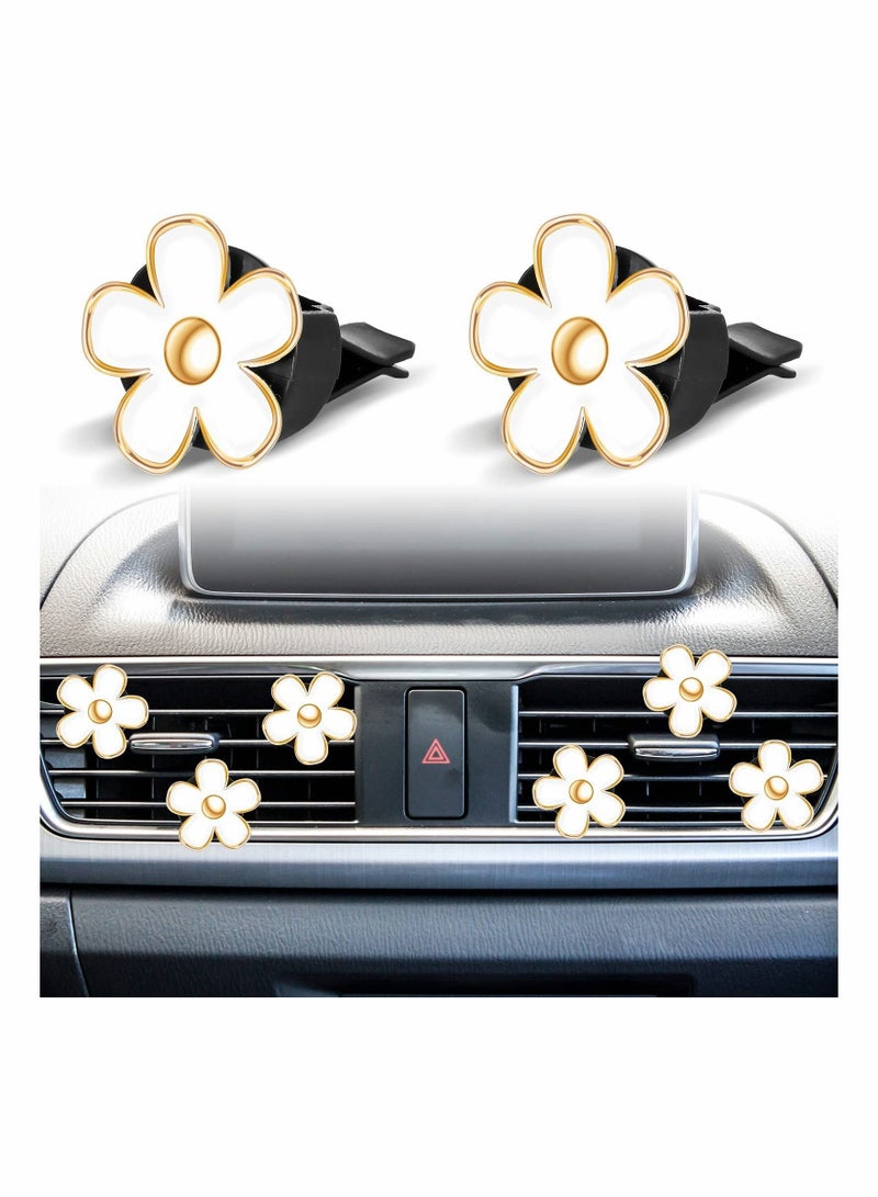 Y&D Daisy Car Decoration Flower Air Vent Clip Conditioning Outlet Freshener - Image 4