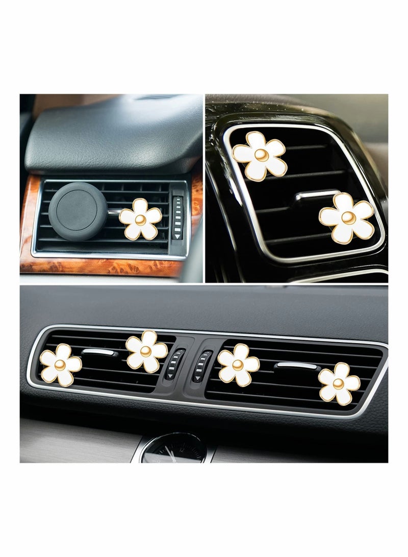 Y&D Daisy Car Decoration Flower Air Vent Clip Conditioning Outlet Freshener - Image 3