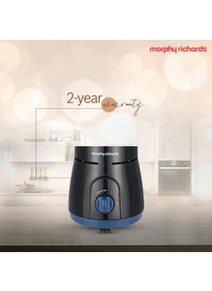 morphy richards Morphy Richards 750W Relish 4 Jars Mixer Grinder, Black and Blue, Regular  - Image 4