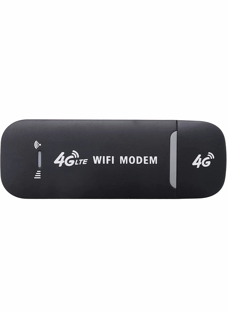 Generic - Portable USB Wifi Dongle, 4G USB Modem WiFi Router USB Dongle 150Mbps with SIM Card Slot Car Hotspot Pocket Mobile WiFi - Image 1