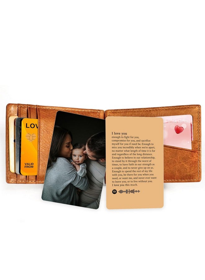 Fairus Wallet Card - Customized Message with Spotify code for Valentine Day gift for her him - Image 3