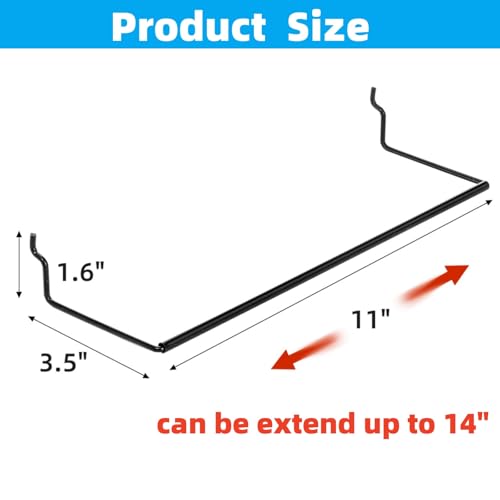 Acshio 10 Pack Paper Towel Holder for Pegboard, Fits Any Standard Pegboard Extendable Heavy Duty Pegboards Hooks for Workshop, Garage, Kitchen, Laundry Room, Bathroom - Image 2