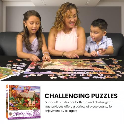 MasterPieces 300 Piece EZ Grip Jigsaw Puzzle – Coastal Getaway Beach Scene – Large Piece Puzzles for Seniors, Adults, and Family – Eco-Friendly, Non-Glare Finish, Relaxing 18" x 24" Puzzle - Image 4