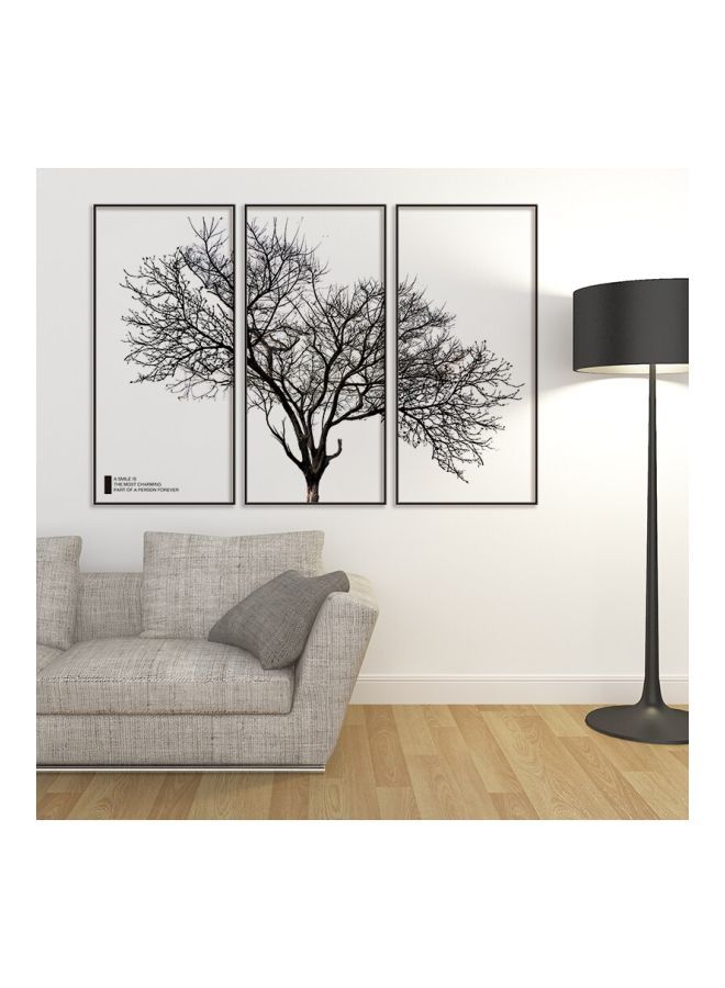 NIBEMINENT Qiangtie Tree Pattern Self-Adhesive Wall Sticker Black 79x54cm - Image 1