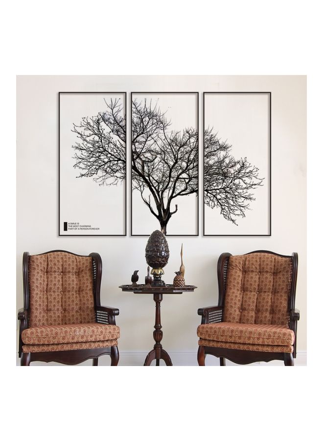 NIBEMINENT Qiangtie Tree Pattern Self-Adhesive Wall Sticker Black 79x54cm - Image 2
