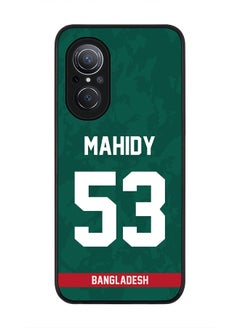 Rugged Black Edge Case for Huawei Nova 9 SE , Slim fit Soft Case Flexible thin Cover - Player Name - Mehidy Hasan Miraz, Jersey Number- 53