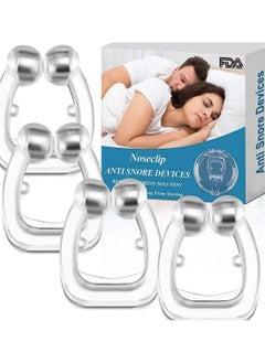 KASTWAVE Anti Snore Devices, Silicone Snoring Nose Clip, Relief Stop Stopper Mute Aids for Men or Women, Magnetic Nasal Dilator Ease Breathing, Comfortable Sleeping, 4 pcs  - Image 1