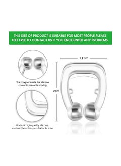 KASTWAVE Anti Snore Devices, Silicone Snoring Nose Clip, Relief Stop Stopper Mute Aids for Men or Women, Magnetic Nasal Dilator Ease Breathing, Comfortable Sleeping, 4 pcs  - Image 5