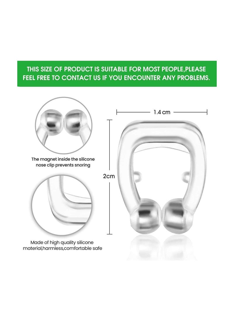 KASTWAVE Anti Snore Devices, Silicone Snoring Nose Clip, Relief Stop Stopper Mute Aids for Men or Women, Magnetic Nasal Dilator Ease Breathing, Comfortable Sleeping, 4 pcs  - Image 5