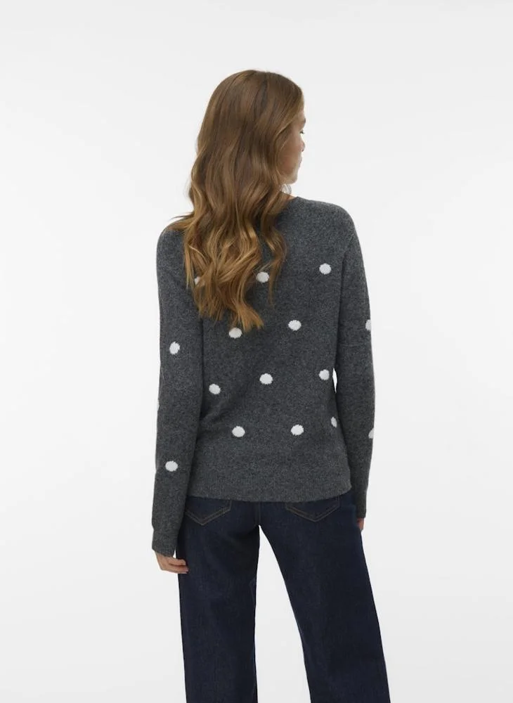 Vero Moda Long Sleeve Crew Neck Pullover