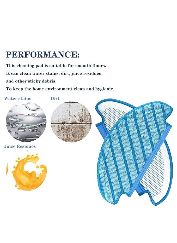Generic 10Pcs Mop Robotic Cloths Cleaning Pads for Ecovacs Deebot Ozmo T8 Aivi Vacuum Cleaner Accessories Blue  - Image 2
