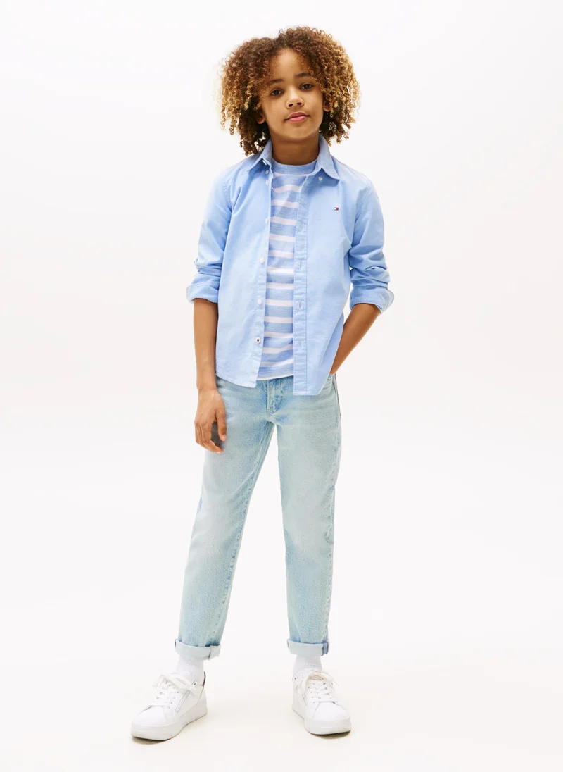 TOMMY HILFIGER Kids Stretch Oxford Shirt