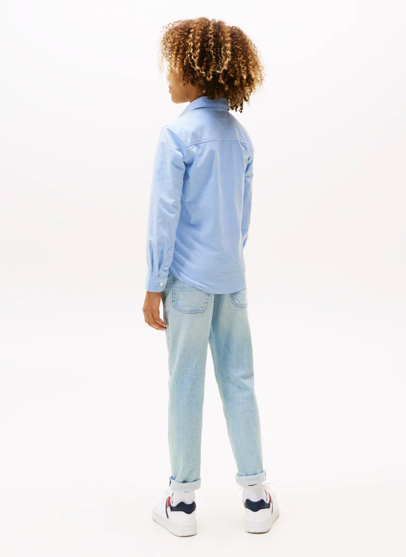 TOMMY HILFIGER Kids Stretch Oxford Shirt