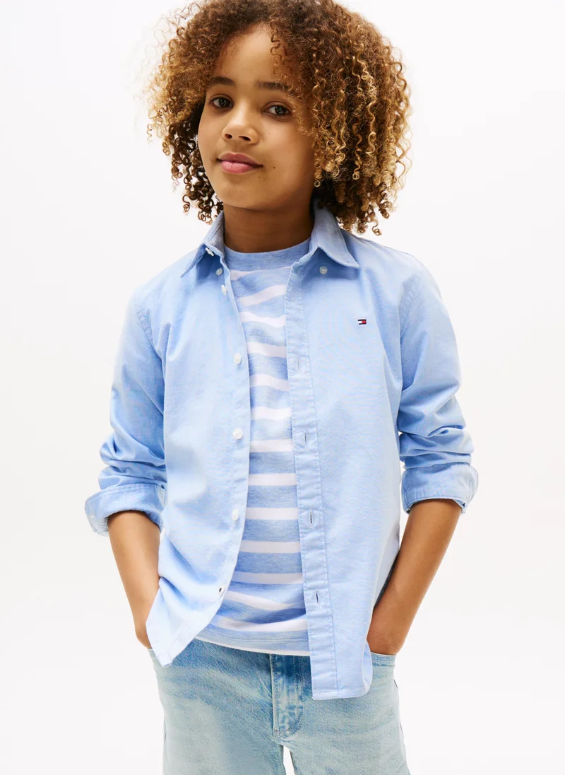 TOMMY HILFIGER Kids Stretch Oxford Shirt