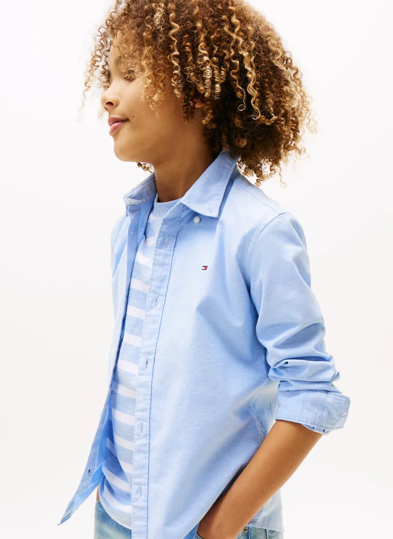 TOMMY HILFIGER Kids Stretch Oxford Shirt