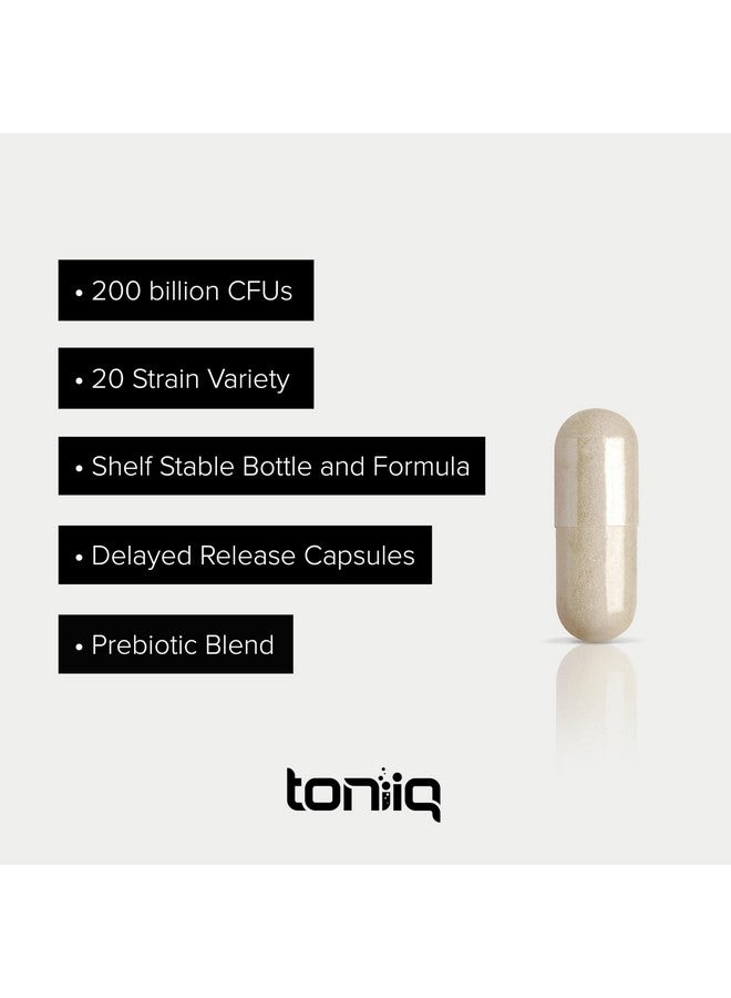 Toniiq Ultra High Potency Probiotics for Men - 200 Billion CFU & 20 Strains - Third Party Tested - Made in a GMP-Certified Facility - Prebiotics & Probiotics for Digestive and Immune Health - 60 Veggie Caps  - Image 5