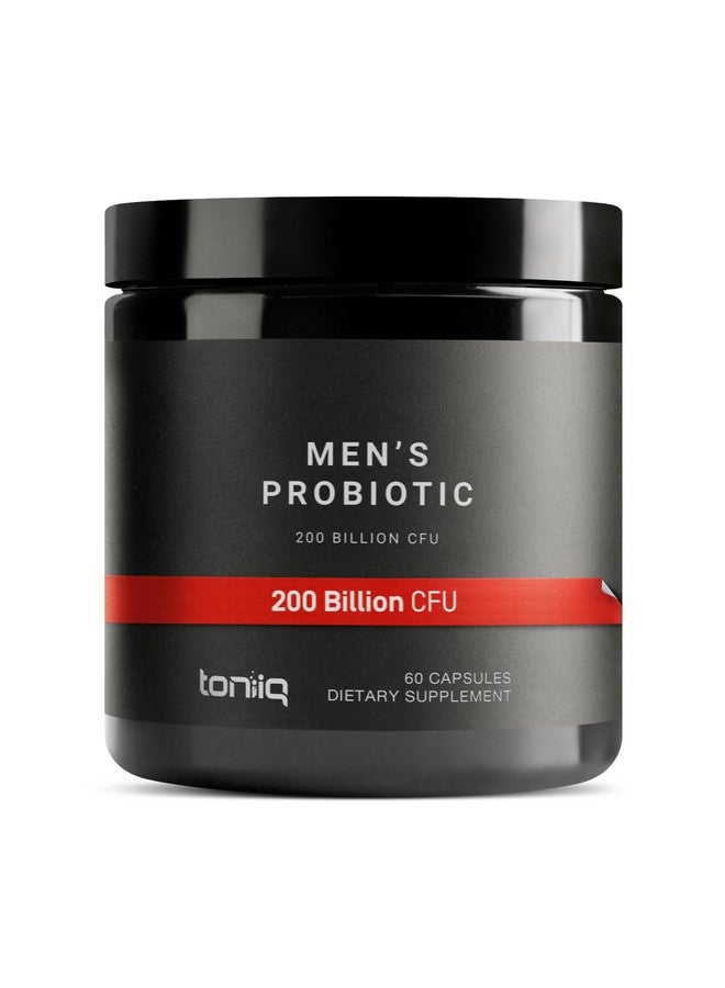 Toniiq Ultra High Potency Probiotics for Men - 200 Billion CFU & 20 Strains - Third Party Tested - Made in a GMP-Certified Facility - Prebiotics & Probiotics for Digestive and Immune Health - 60 Veggie Caps  - Image 1