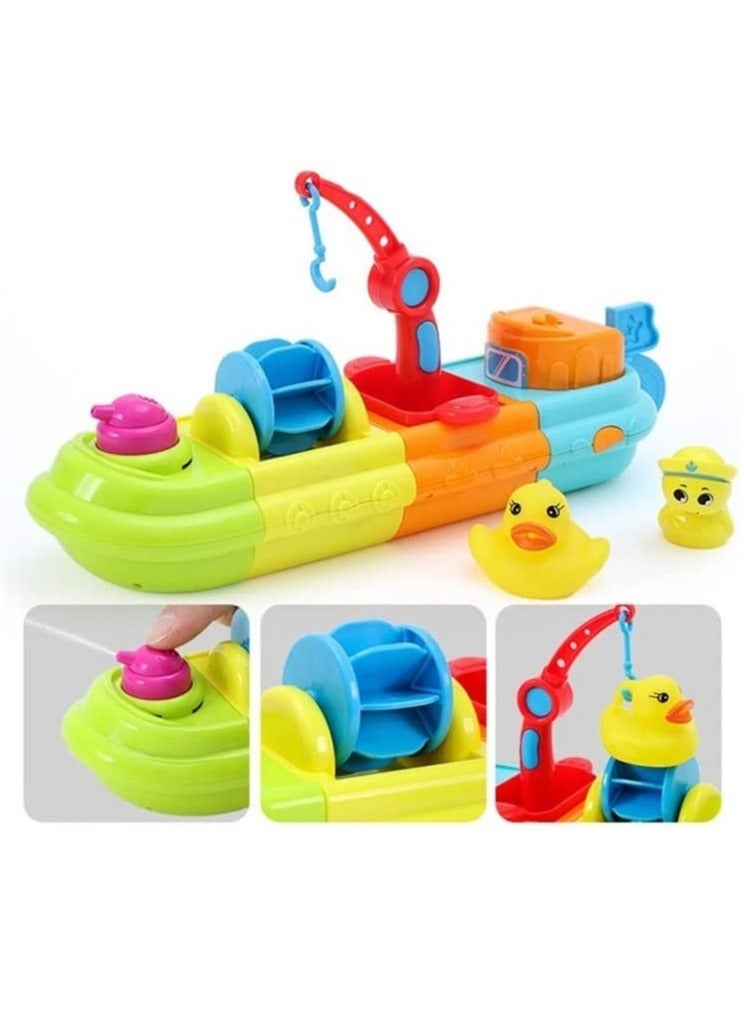 واي آند دي Wind-Up Boat Bath Toy for Kids, Baby, Toddler - Image 1